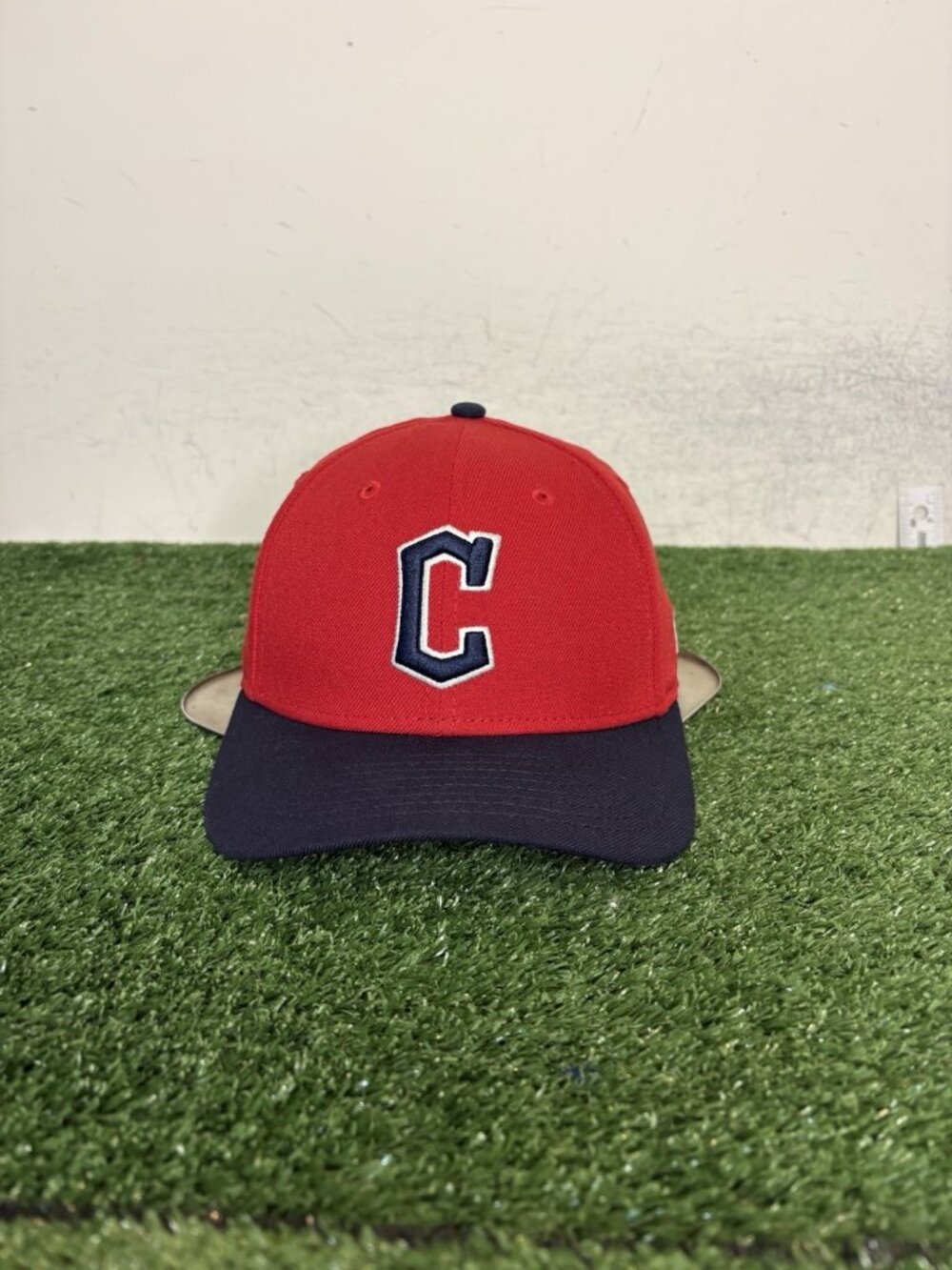 Cleveland Guardians hat cap snap back red blue new era cool era micro era mens